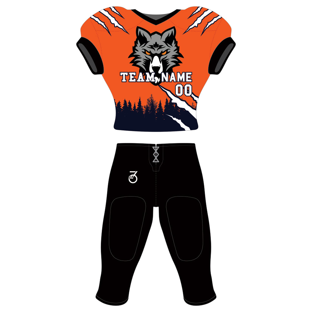 American Football Uniform Sublimated