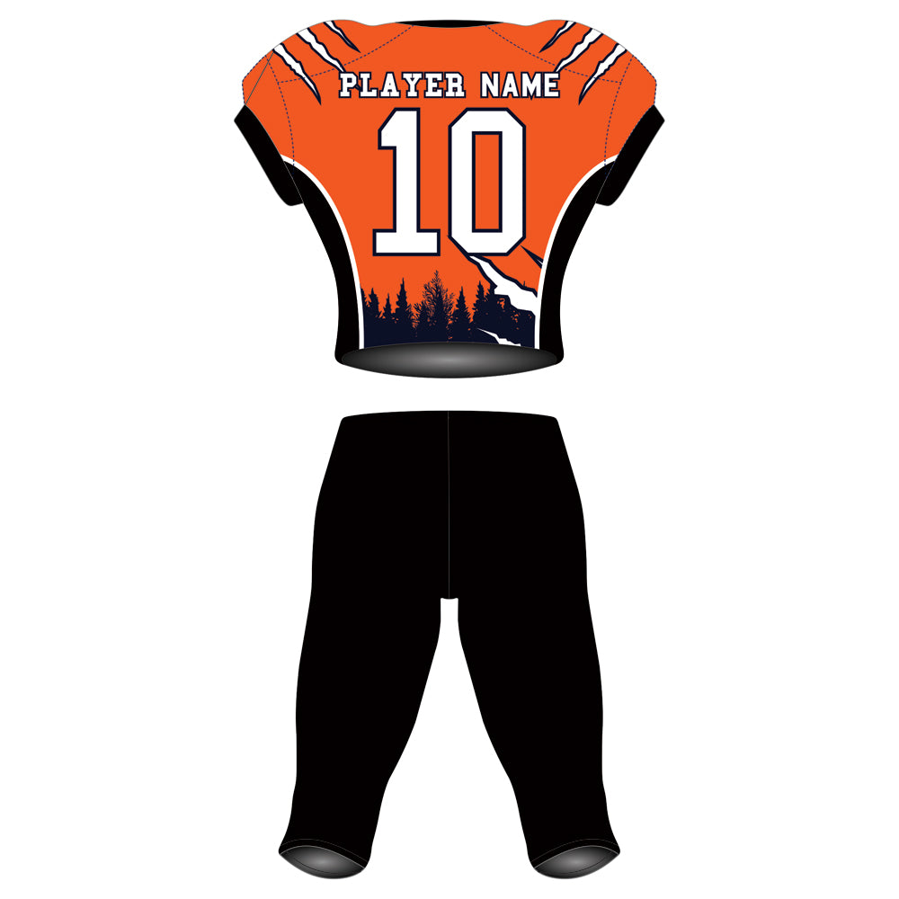 American Football Uniform Sublimated