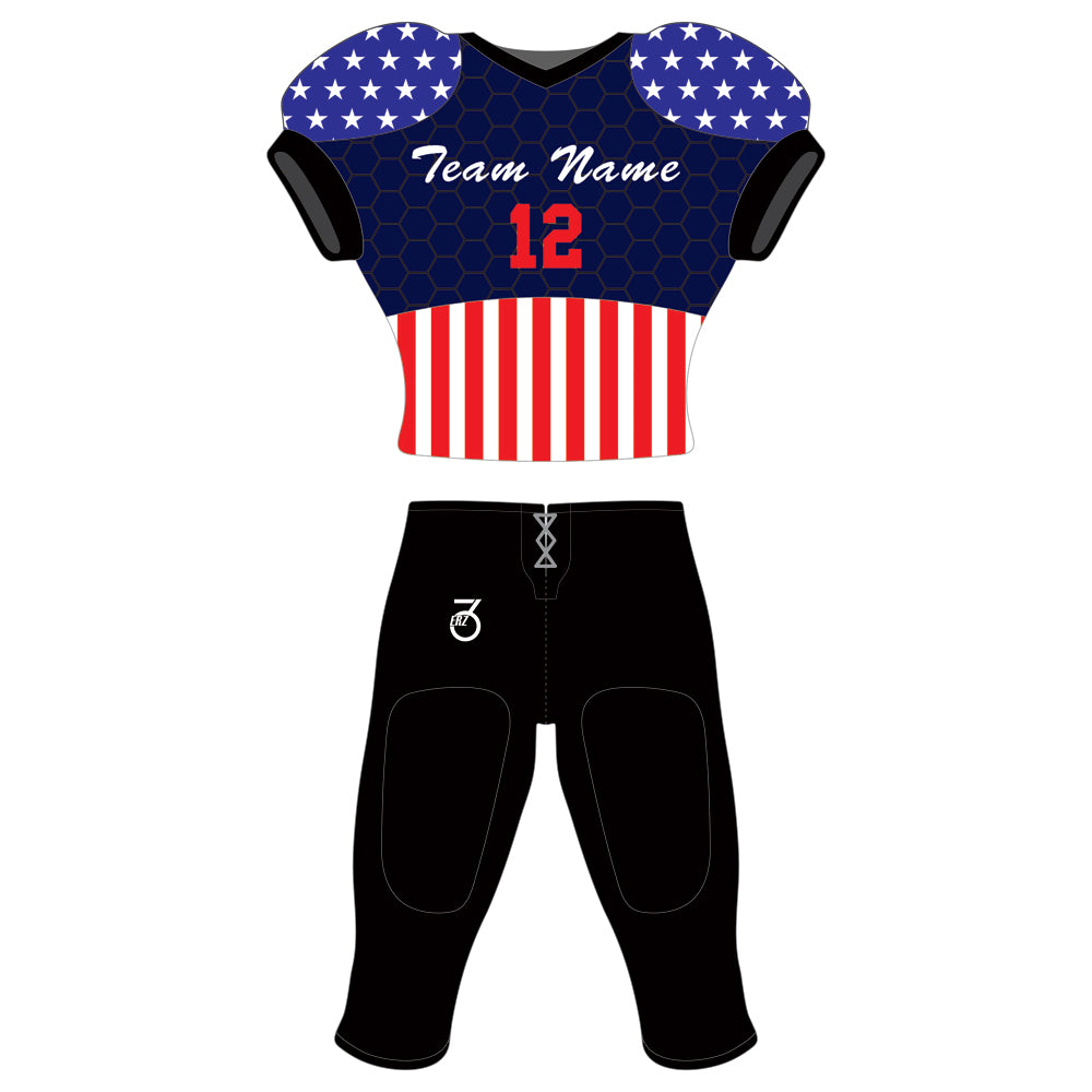 American Football Uniform Sublimated