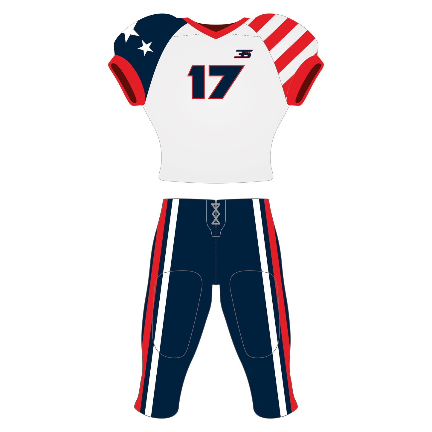 American Football Uniform Sublimated