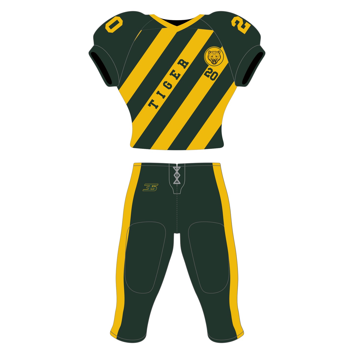 American Football Uniform Sublimated