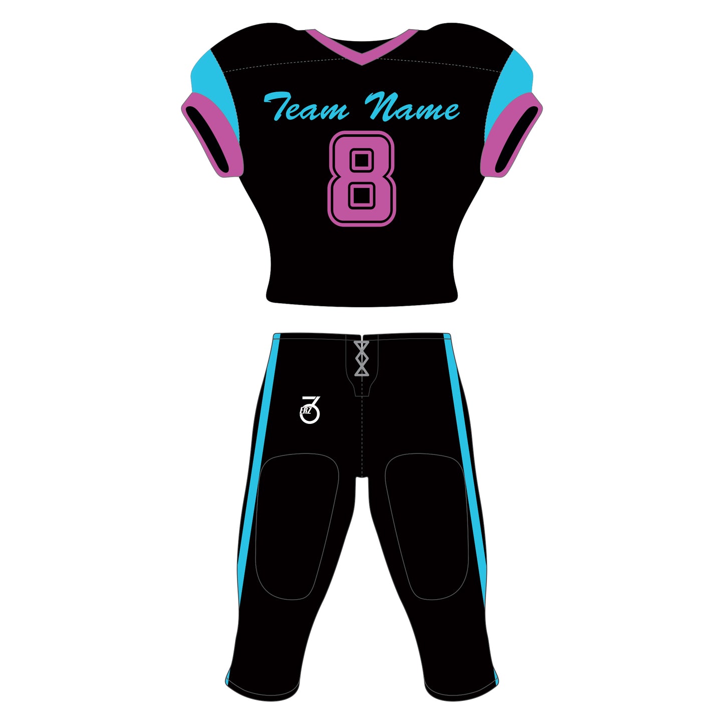 American Football Uniform Sublimated