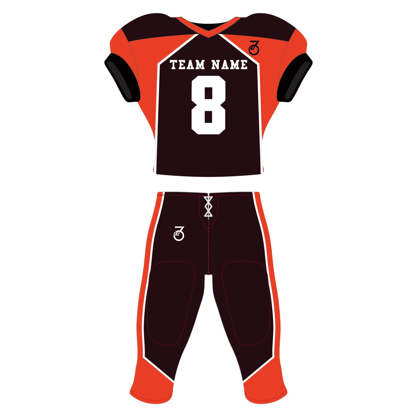 American Football Uniform Sublimated