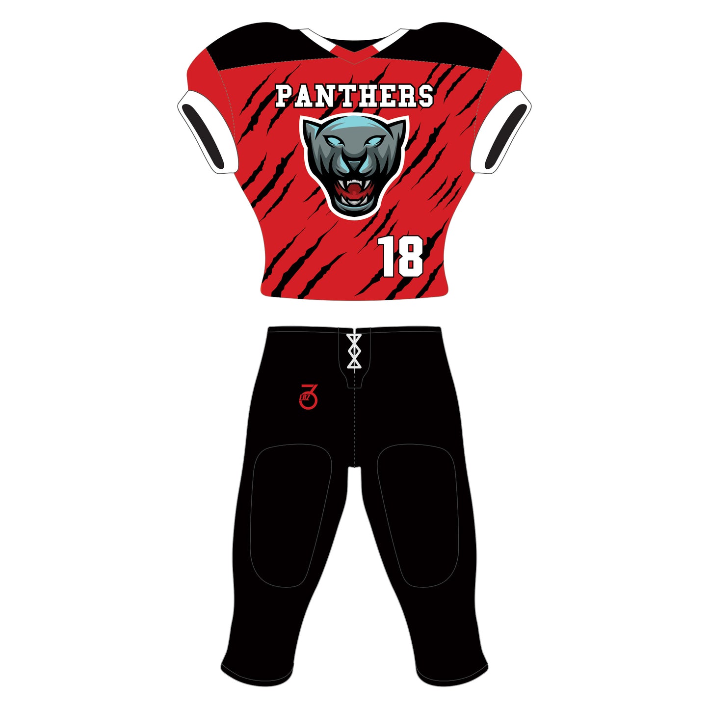 American Football Uniform Sublimated